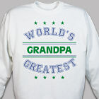 World's Greatest - Blue Personalized Sweatshirt